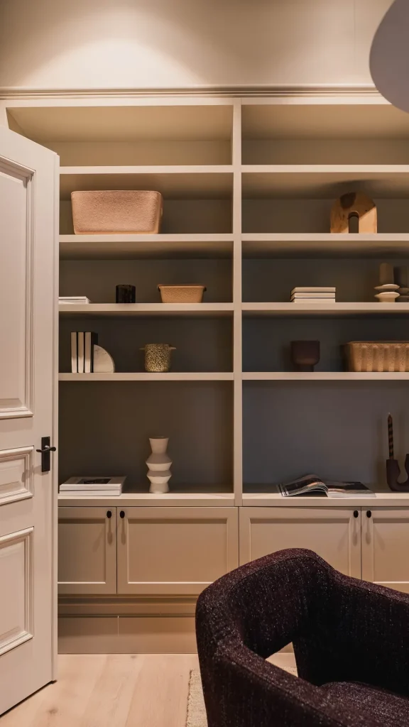 alma custom built in shelving storage display