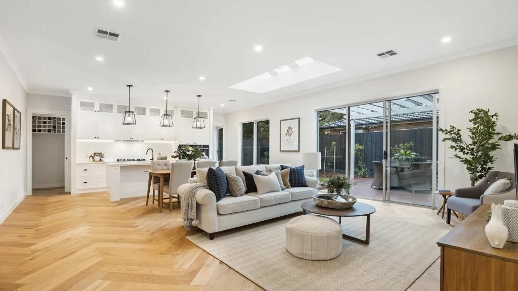 celadon luxury open plan living kitchen