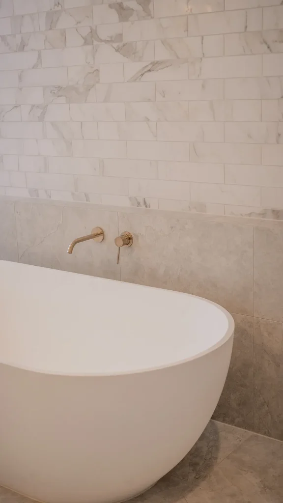 greenwich luxury marble bathroom freestanding tub