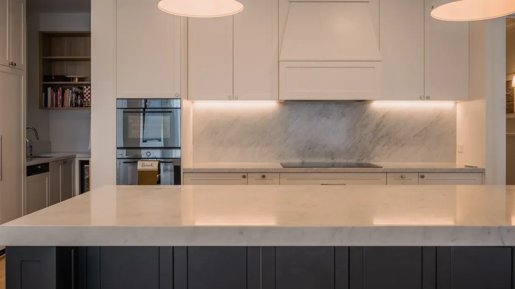 greenwich modern luxury kitchen design marble backsplash