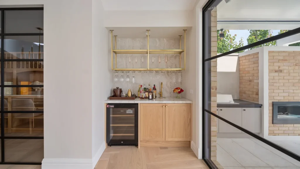 hamlyn custom luxury wine bar nook