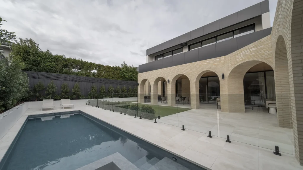 waterperry luxury custom house pool courtyard