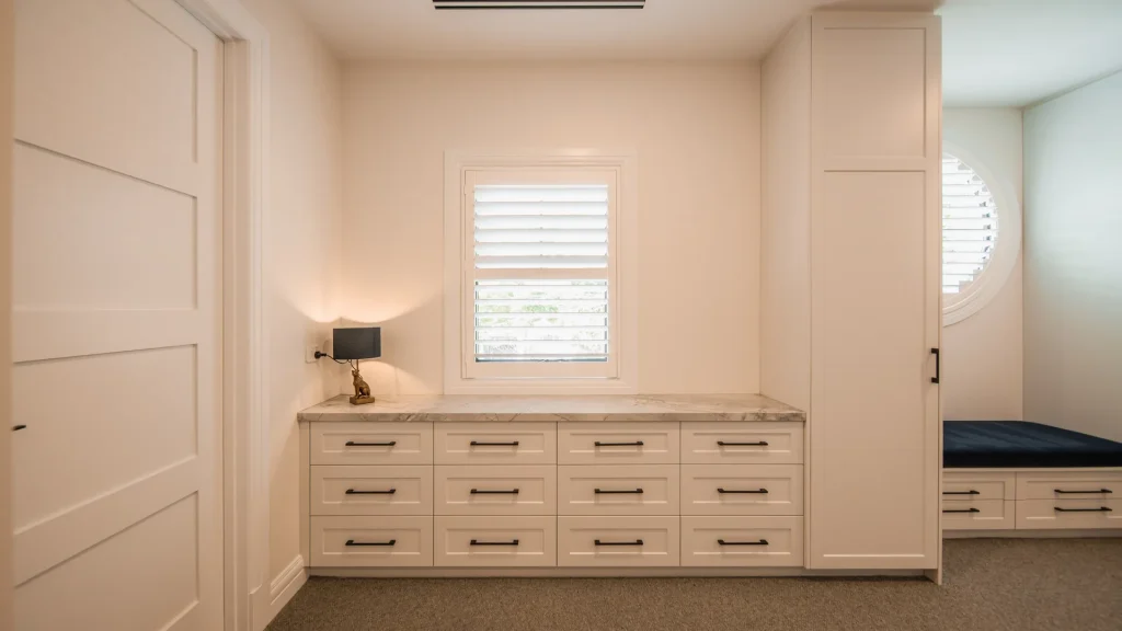 white gable luxury custom bedroom dressing room